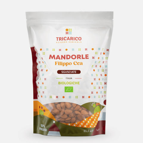 Confezione da 1 kg di Mandorle di Toritto Bio 100% Filippo Cea – Sgusciate