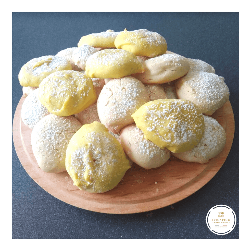 Biscotti alla crema di mandorle al Limone e curcuma