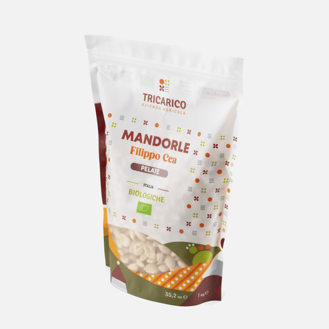 Confezione da 1 kg di Mandorle di Toritto Bio 100% Filippo Cea – Pelate