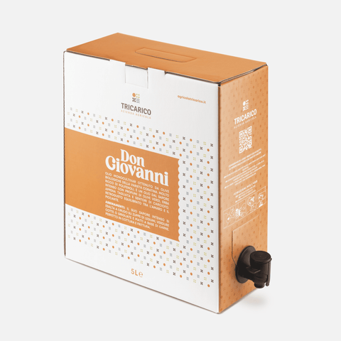 Bag in Box da 5 L di Olio EVO Biologico Don Giovanni – Intenso, Bag in Box
