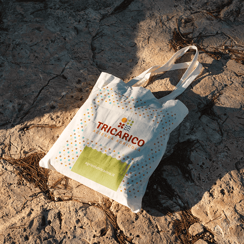 Tote Bag Tricarico in tela canvas