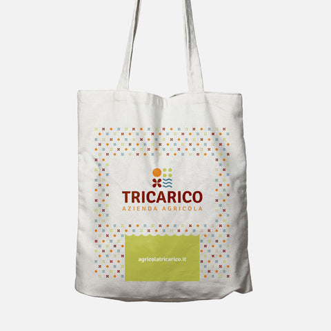 Tote Bag Tricarico in tela canvas