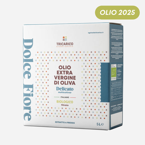 Bag in Box da 5 L di Olio EVO Biologico Dolce Fiore – Delicato, Bag in Box
