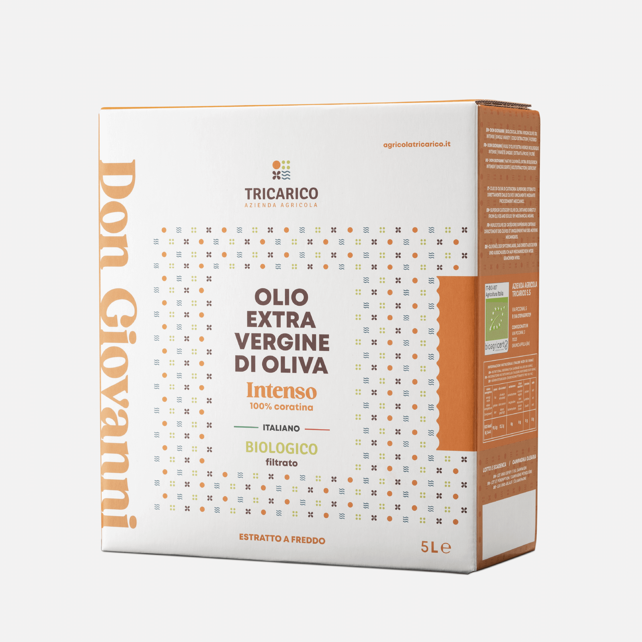 Bag in Box Don Giovanni - Huile d'olive extra vierge biologique