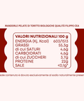Tabella dei valori nutrizionali di Mandorle di Toritto Bio 100% Filippo Cea – Pelate